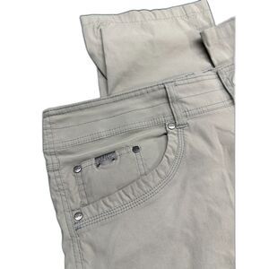 Kuhl Hiking Travel Pants, Men's 36 x 32, Tan Multipocket, RN 108846